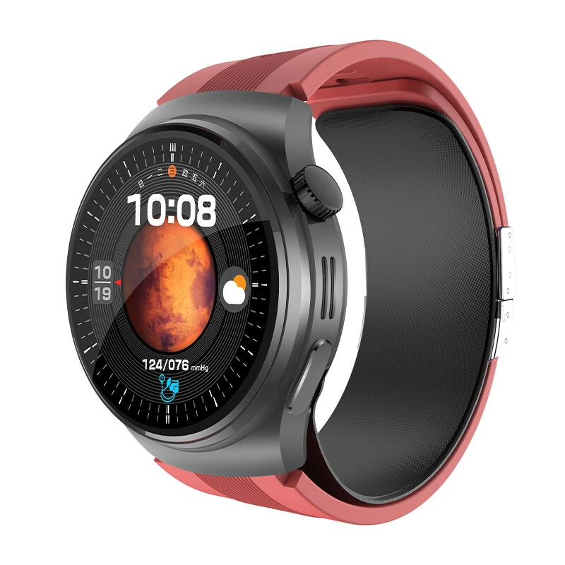 (image for) S28 1.39inch HD Screen Air Pump Airbag Type NFC bluetooth Call Heart Rate Blood Pressure Blood Glucose SpO2 Monitor Sleep Monitoring Uric Acid Lipid Function Breathing Exercise SOS Emergency 