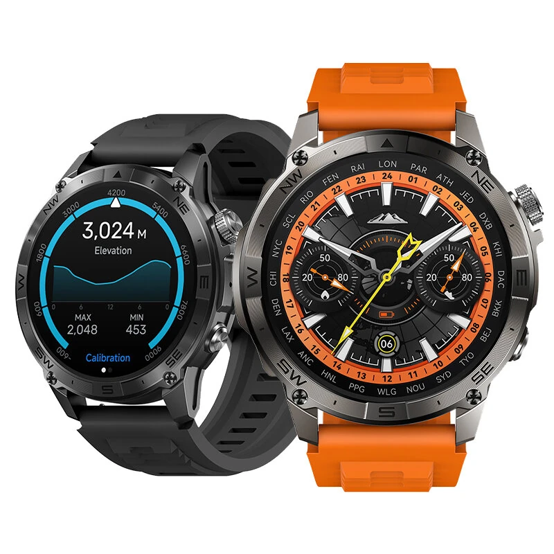 (image for) [World Premiere]Zeblaze Stratos 2 Plus 1.43 inch AMOLED GPS Health and Fitness Barometric Altimeter Compass 3 ATM Waterproof Smart Watch
